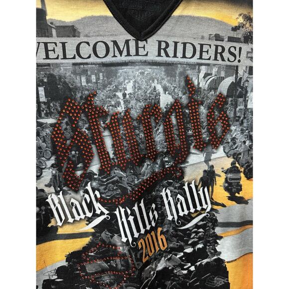 Harley Davidson Sturgis Black Hills Rally 2016 Embellished Large Rapid City SD - Picture 3 of 8